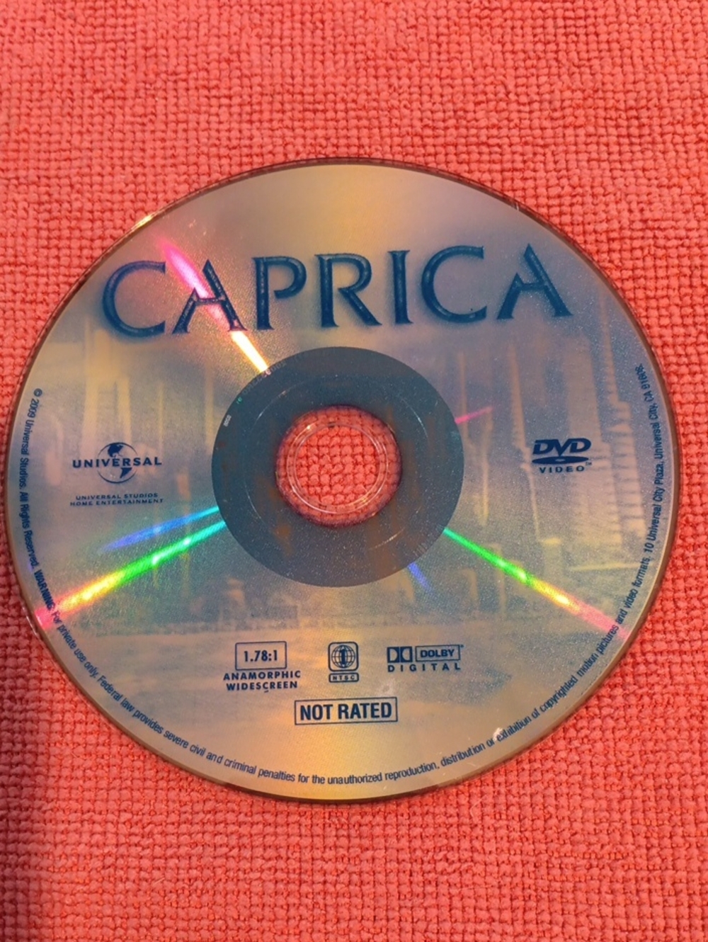 3/$12 Caprica DVD - Universal 2009 *NO CASE*